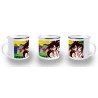 TAZA METALICA goku y chichi anime shonen dragon ball z metal personalizada