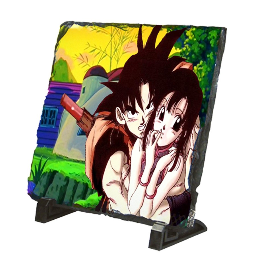 PLACA PIZARRA goku y chichi anime shonen dragon ball z portafotos portafoto