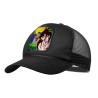 GORRA NEGRA CON REJILLA goku y chichi anime shonen dragon ball z moda deporte