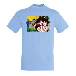 CAMISETA AZUL CIELO goku y...