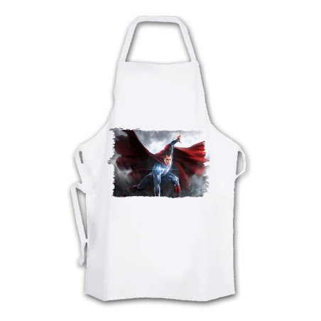 DELANTAL superhombre superheroe hombre con capa cocina personalizado