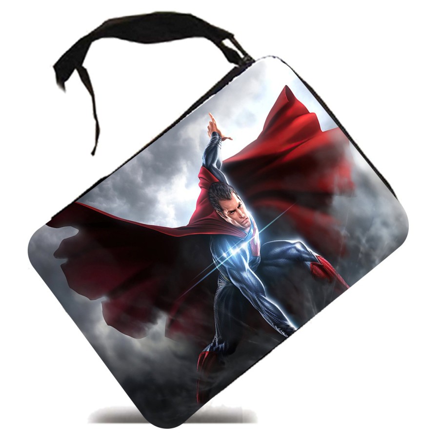 ESTUCHE superhombre superheroe hombre con capa escolar case