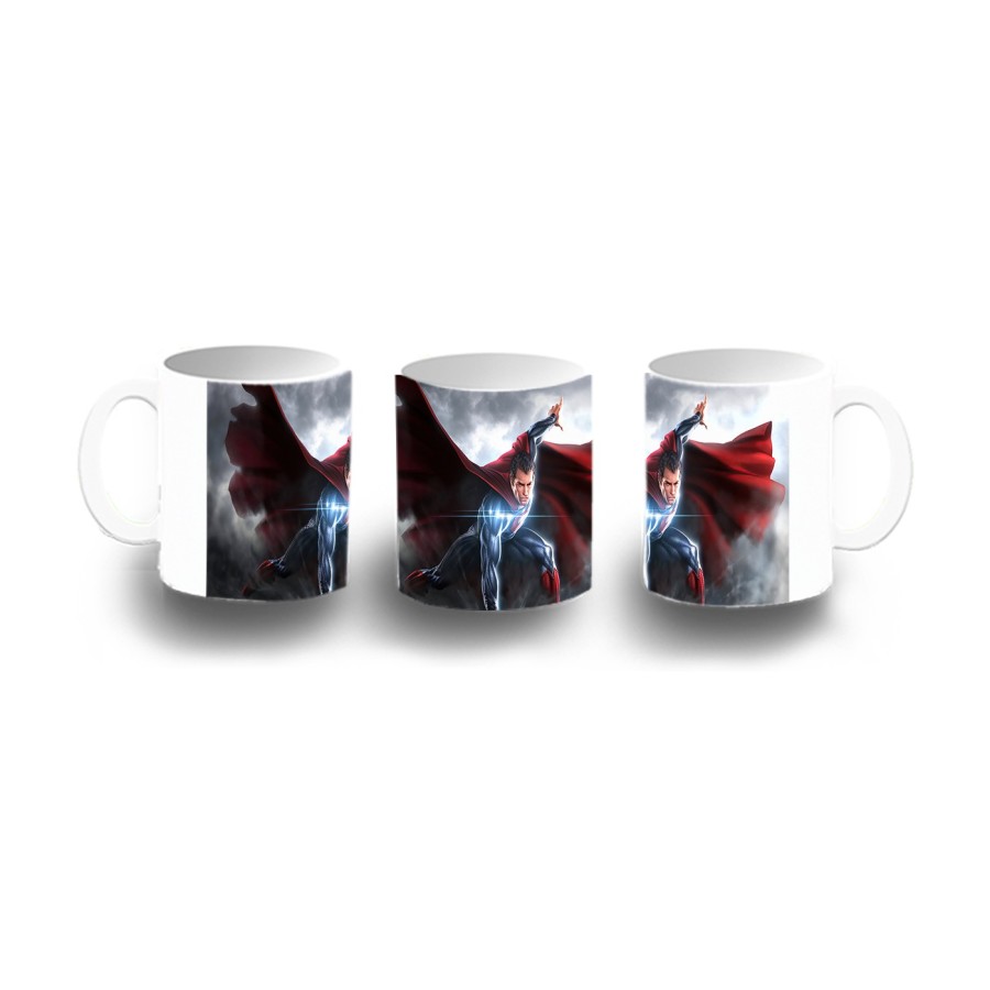 TAZA DE PLASTICO superhombre superheroe hombre con capa niños personalizada