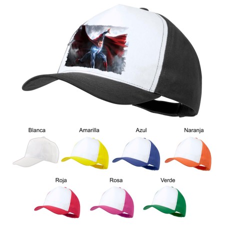 GORRA COLORES superhombre superheroe hombre con capa color personalizada