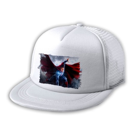 GORRA 5 PANELES REDECILLA TRASERA superhombre superheroe hombre con capa estilo rapero