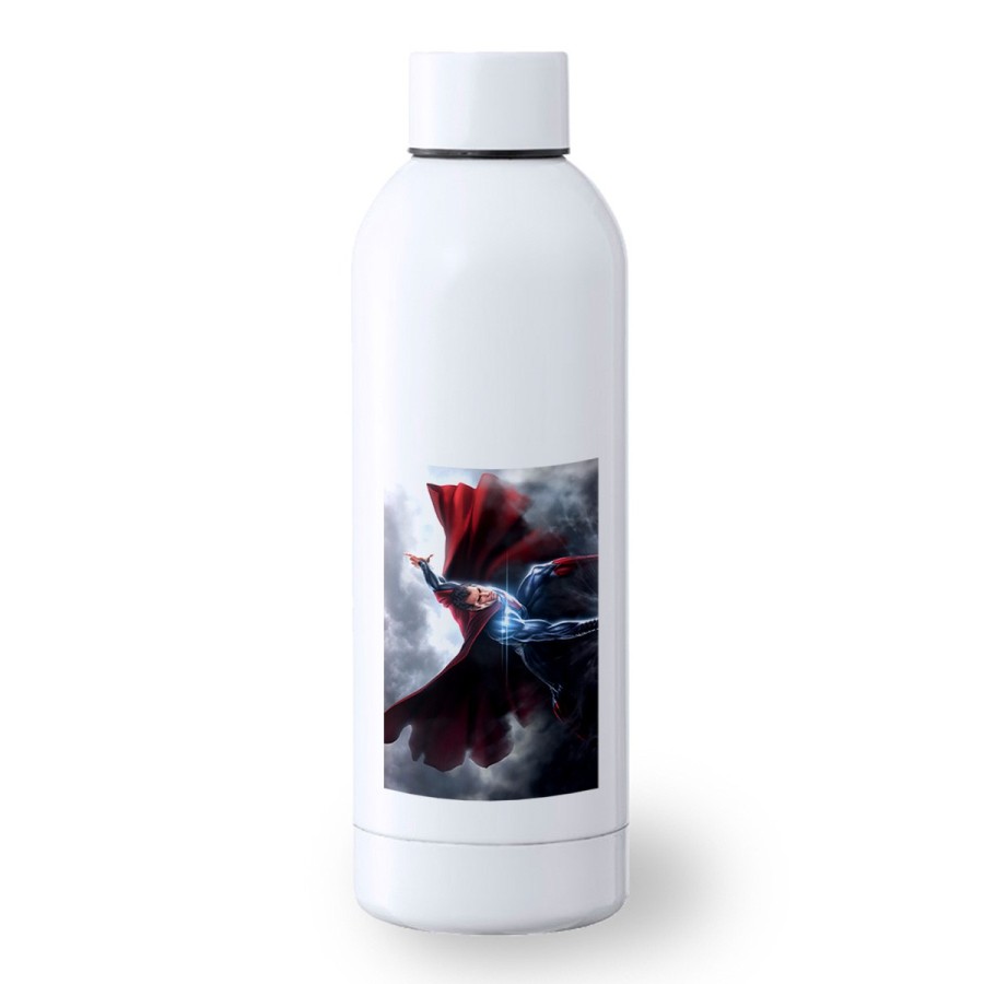 BIDON 500 ML ACERO INOXIDABLE superhombre superheroe hombre con capa deporte deportivo botella senderismo