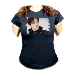 CAMISETA NEGRA MUJER one...
