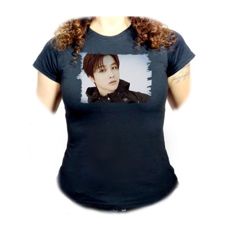 CAMISETA NEGRA MUJER one piece nuevos younkous buggy shanks teach luffy oferta personalizada