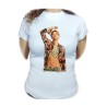 CAMISETA MUJER luffy nika one piece mugiwara rey pirata transformacion moda personalizada