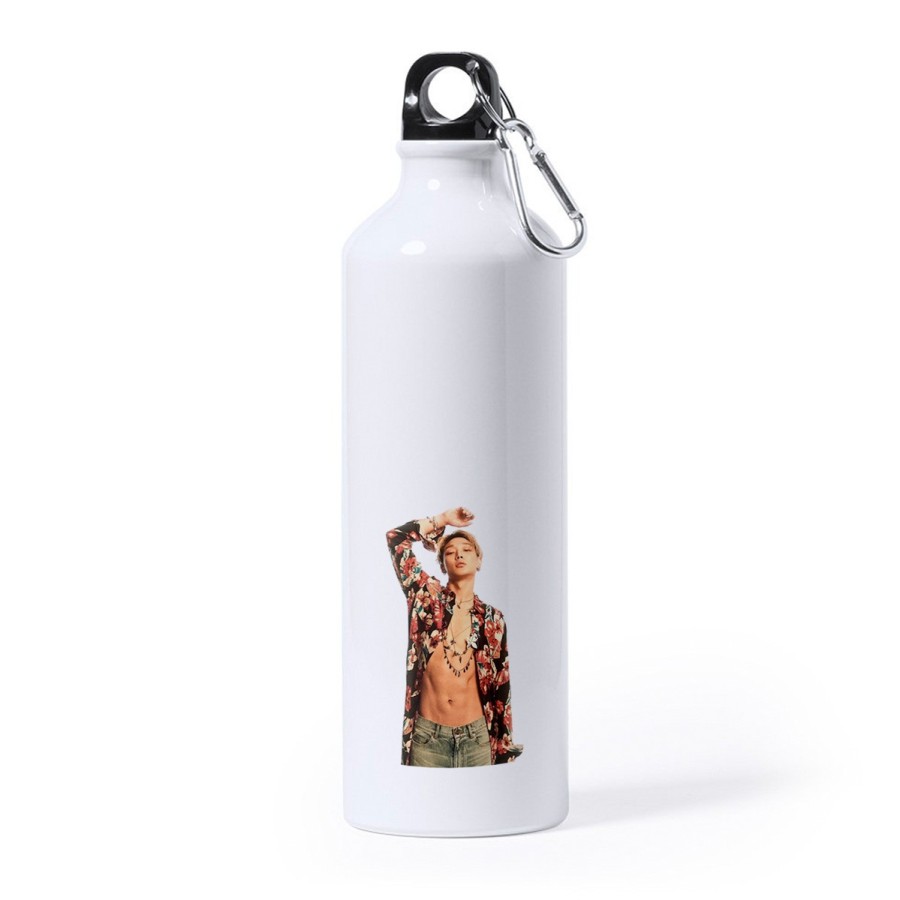 BIDON GRANDE 800 ML ACERO INOXIDABLE luffy nika one piece mugiwara rey pirata transformacion deporte deportivo mosqueton botella