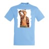 CAMISETA AZUL CIELO luffy nika one piece mugiwara rey pirata transformacion moda verano personalizada