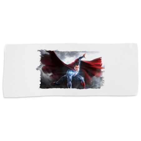 TOALLA GIMNASIO GYM ABSORBENTE superhombre superheroe hombre con capa suave con bolsita