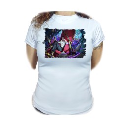 CAMISETA MUJER dracule mihawk castillo espadachín one piece zoro moda personalizada