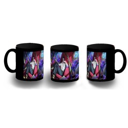 TAZA COMPLETAMENTE NEGRA dracule mihawk castillo espadachín one piece zoro personalizada
