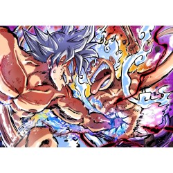 TAZA MÁGICA luffy gear five 5 vs goku ultra instinto limit breaker personalizada
