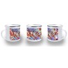 TAZA METALICA luffy gear five 5 vs goku ultra instinto limit breaker metal personalizada