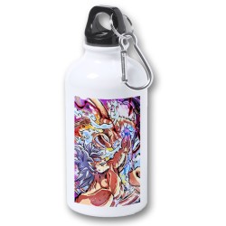 BIDON 400ML METALICO luffy gear five 5 vs goku ultra instinto limit breaker para viaje y deporte