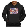 SUDADERA NEGRA CON CAPUCHA luffy gear five 5 vs goku ultra instinto limit breaker adulto poliester algodón personalizada