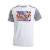 CAMISETA DISEÑO BICOLOR luffy gear five 5 vs goku ultra instinto limit breaker personalizada