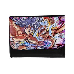 BILLETERA BILLETERO luffy gear five 5 vs goku ultra instinto limit breaker unisex negro monedero