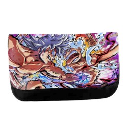 ESTUCHE NECESER DE LONA luffy gear five 5 vs goku ultra instinto limit breaker unisex negro monedero billetera