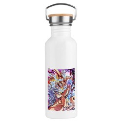 BIDON 750 ML ACERO INOXIDABLE ESTILO RETRO luffy gear five 5 vs goku ultra instinto limit breaker deporte deportivo botella