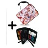 PACK MOCHILA Y ESTUCHE one piece luffy forma gear 5 hito no mi pirata nika material escolar