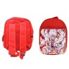 PACK MOCHILA ROJA Y ESTUCHE one piece luffy forma gear 5 hito no mi pirata nika material escolar