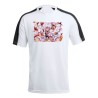 CAMISETA TÉCNICA FRANJA MANGAS NEGRA one piece luffy forma gear 5 hito no mi pirata nika personalizada