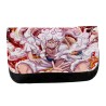 ESTUCHE NECESER DE LONA one piece luffy forma gear 5 hito no mi pirata nika unisex negro monedero billetera