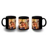 TAZA COMPLETAMENTE NEGRA one piece personajes saga piratas trafalgar zoro personalizada