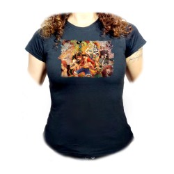 CAMISETA NEGRA MUJER one...