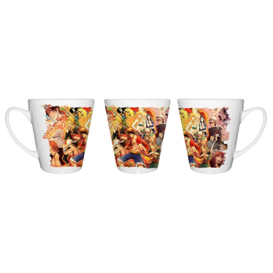 TAZA CÓNICA one piece personajes saga piratas trafalgar zoro conica personalizada