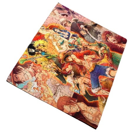 PUZZLE DE TAMAÑO Y PIEZAS A ELEGIR one piece personajes saga piratas trafalgar zoro rompecabezas educativo puzle