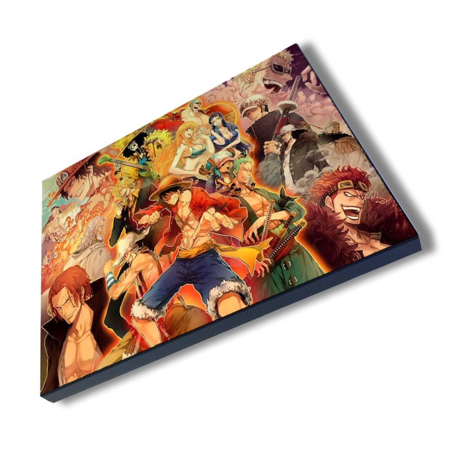 PANEL FOTOGRÁFICO DECORATIVO one piece personajes saga piratas trafalgar zoro cuadro acabado brillante elegante pared