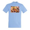 CAMISETA AZUL CIELO one piece personajes saga piratas trafalgar zoro moda verano personalizada