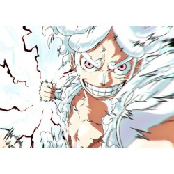 TAZA MÁGICA luffy nika one piece mugiwara rey pirata transformacion personalizada