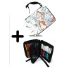 PACK MOCHILA Y ESTUCHE luffy nika one piece mugiwara rey pirata transformacion material escolar