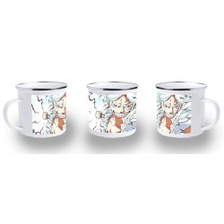 TAZA METALICA luffy nika one piece mugiwara rey pirata transformacion metal personalizada