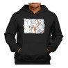 SUDADERA NEGRA CON CAPUCHA luffy nika one piece mugiwara rey pirata transformacion adulto poliester algodón personalizada