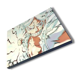 PANEL FOTOGRÁFICO DECORATIVO luffy nika one piece mugiwara rey pirata transformacion cuadro acabado brillante elegante pared