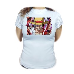 CAMISETA MUJER luffy nika...
