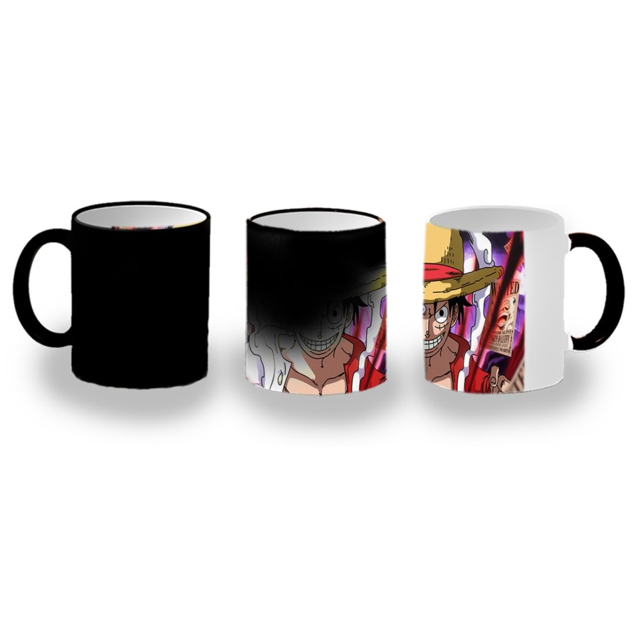 TAZA MÁGICA luffy nika recompensa one piece mugiwara rey pirata personalizada