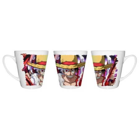 TAZA CÓNICA luffy nika recompensa one piece mugiwara rey pirata conica personalizada