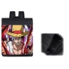 PACK MOCHILA Y ESTUCHE luffy nika recompensa one piece mugiwara rey pirata material escolar