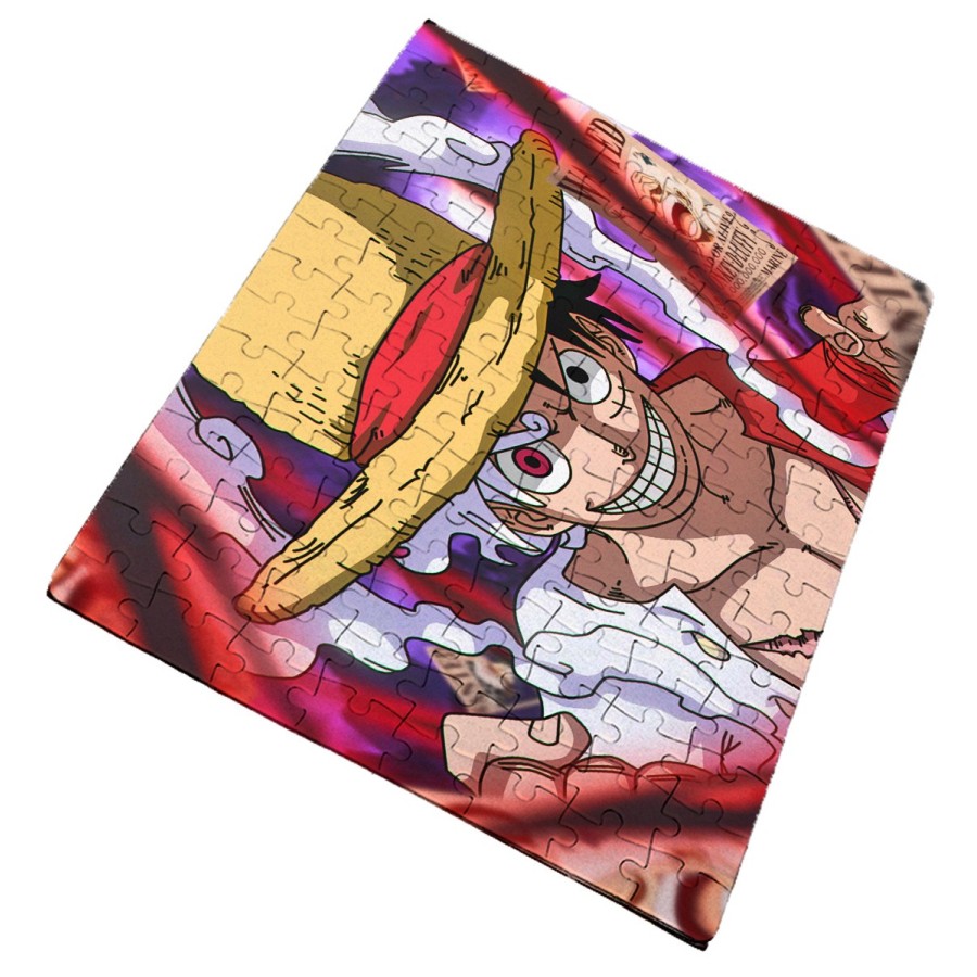 PUZZLE DE TAMAÑO Y PIEZAS A ELEGIR luffy nika recompensa one piece mugiwara rey pirata rompecabezas educativo puzle