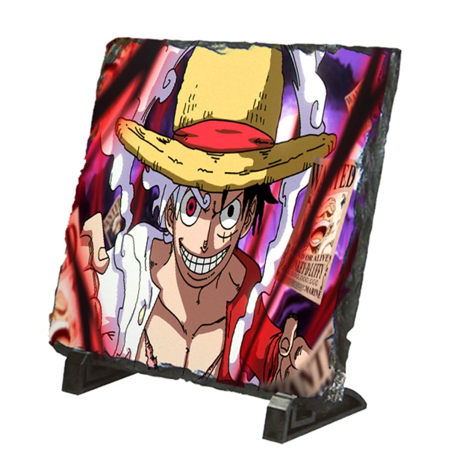 PLACA PIZARRA luffy nika recompensa one piece mugiwara rey pirata portafotos portafoto