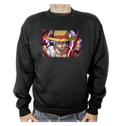 SUDADERA NEGRA luffy nika...