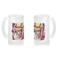 JARRA CERVEZA CRISTAL luffy...