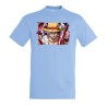 CAMISETA AZUL CIELO luffy nika recompensa one piece mugiwara rey pirata moda verano personalizada